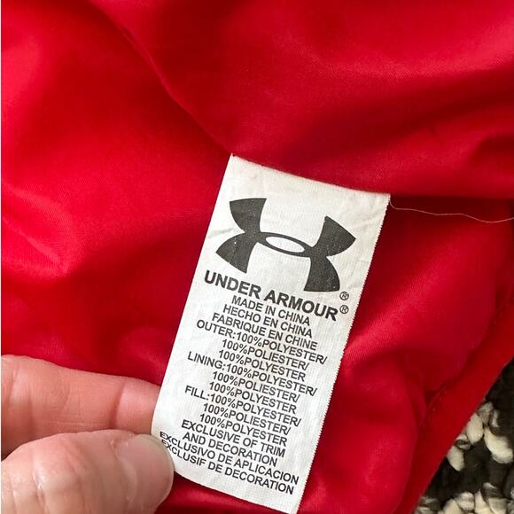 Under Armour Toddler Puffer Jacket Gray Red 3T - Picture 7 of 7